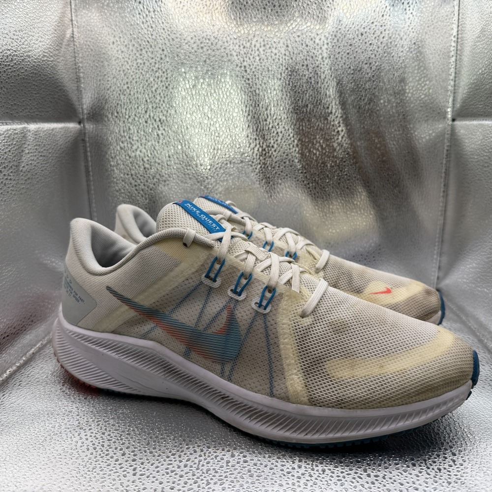 Size 11 Nike White Pure Platinum Mens‎ Lace Up Running Sneaker Shoes DA1105-101